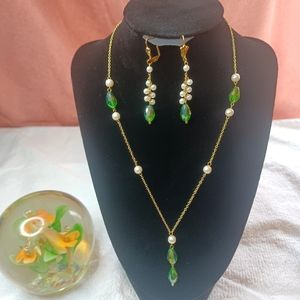 Necklaces and earrings